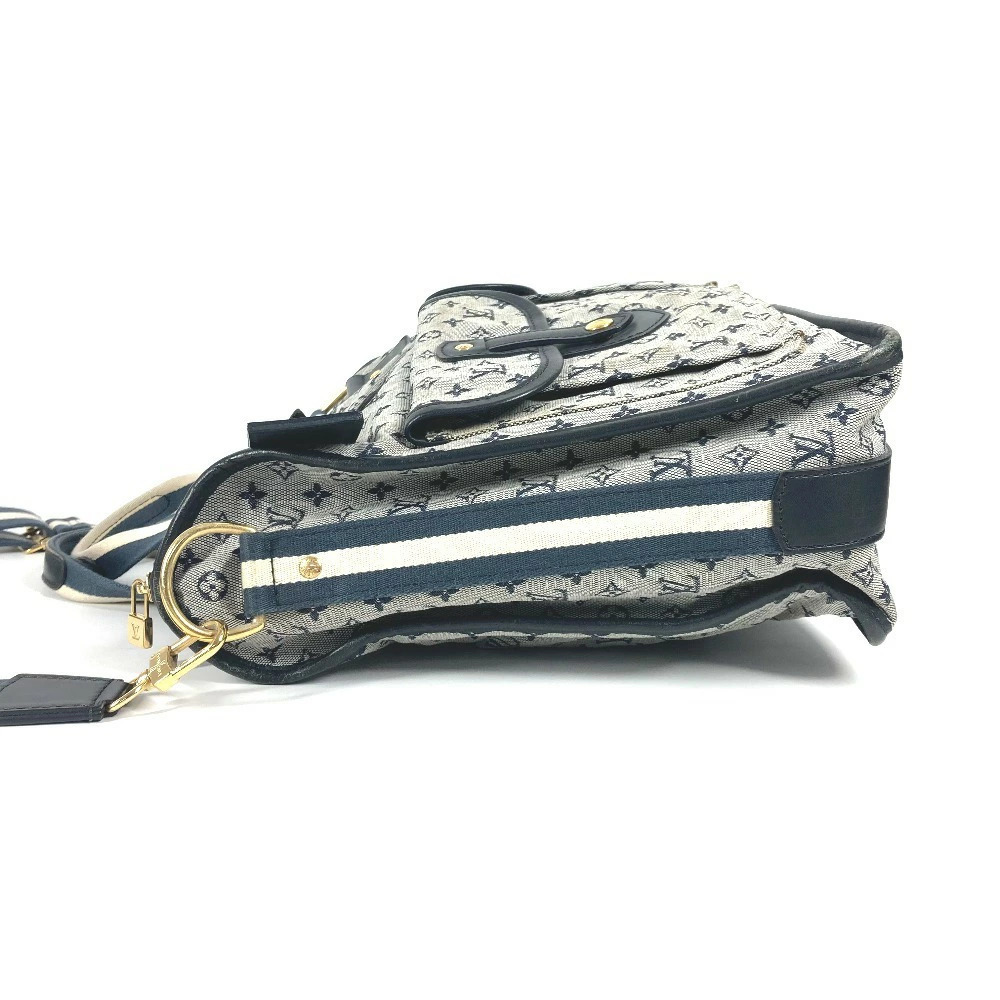 LOUIS VUITTON Sac Marie Kate Handbag Business Bag Shoulder Tote Navy Blue - Picture 3 of 15